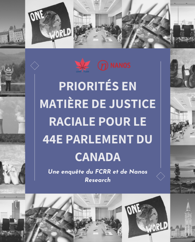 Couverture du rapport de Nanos sur les priorités du 44e parlement